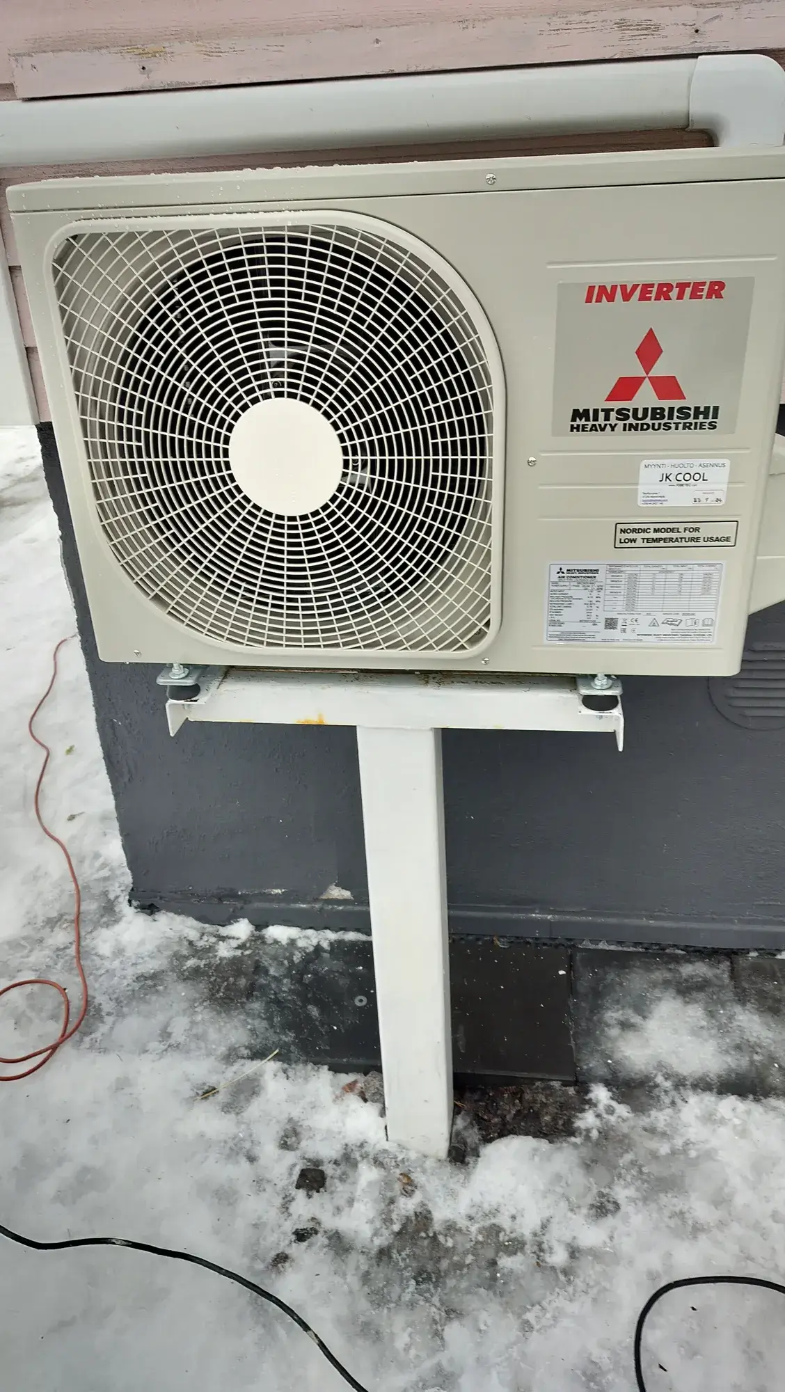 Lämpöpumppu talvella