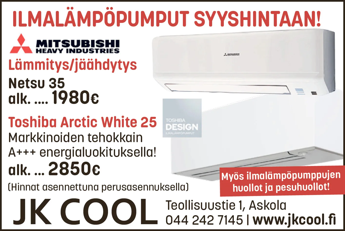 Toshiba Arctic tarjous